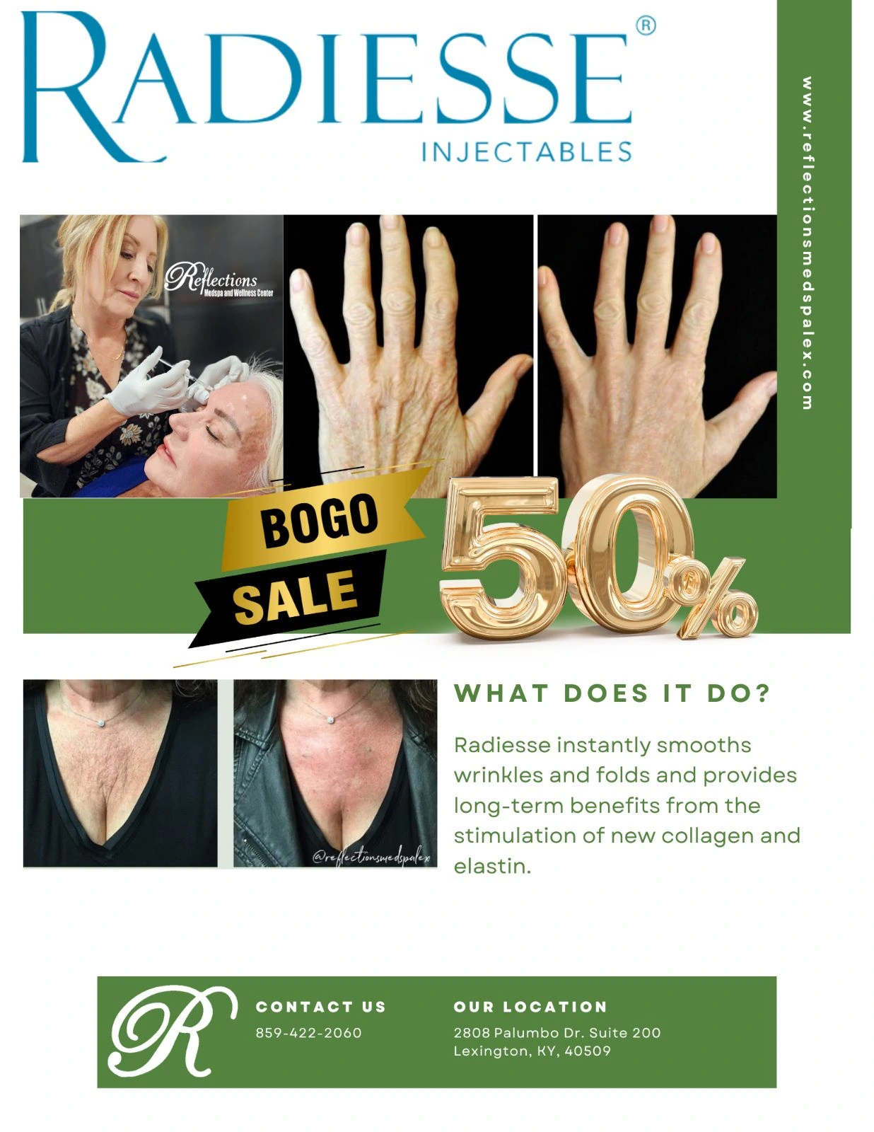 Radiesse Injectables Bogo sale| Reflections Medspa | Lexington, KY