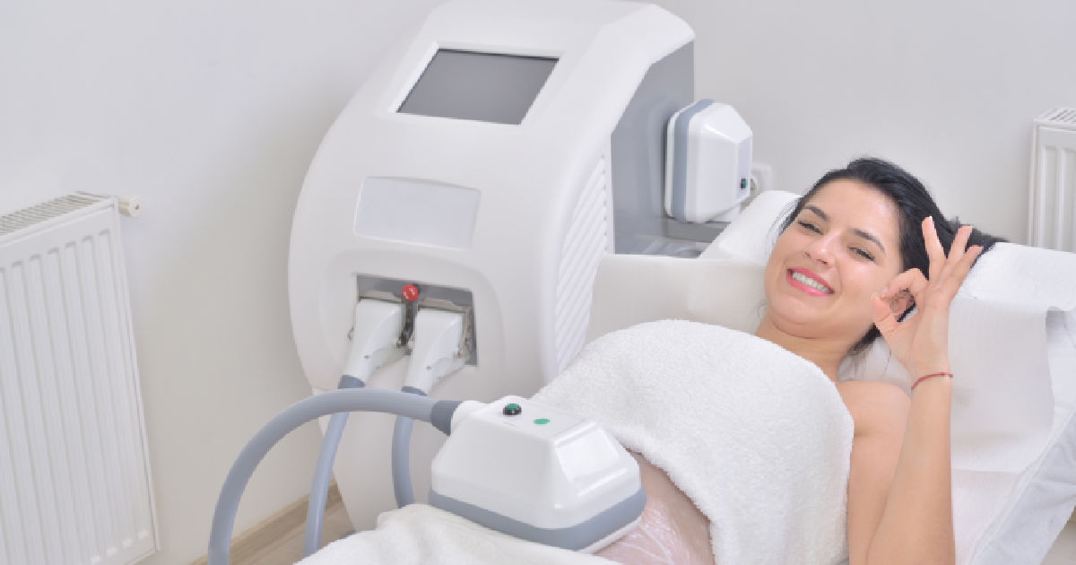 Women receiving a Coolsculpting treatment in Lexington, KY